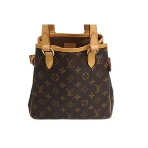 Louis Vuitton Bag Leather Batignolle Brown Monogram Shoulder